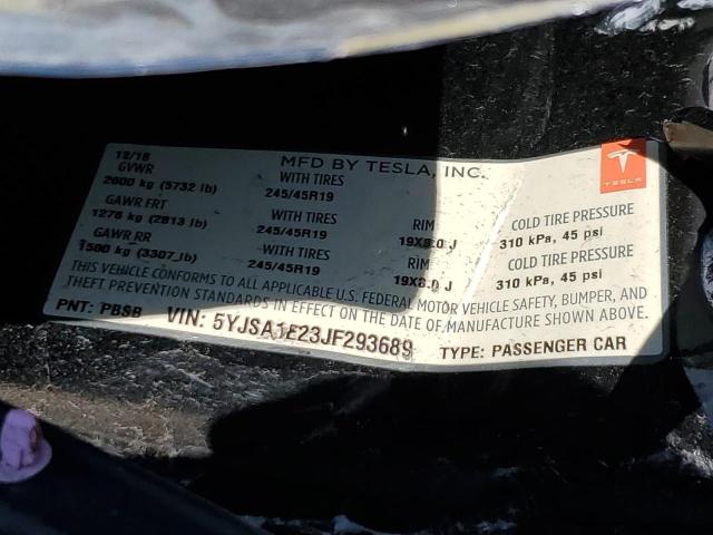 Aukcja sprzedaży 2018 Tesla Model S, vin: 5YJSA1E23JF293689, numer aukcji: 84038525