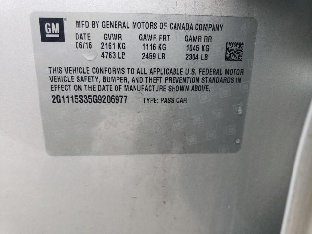 Aukcja sprzedaży 2016 Chevrolet Impala Lt, vin: 2G1115S35G9206977, numer aukcji: 86313835