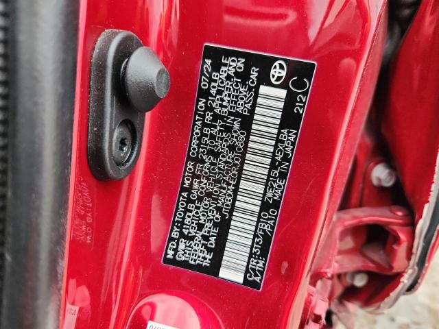 2024 Toyota Corolla Hybrid მანქანა იყიდება აუქციონზე, vin: JTDBDMHE0RJ010880, აუქციონის ნომერი: 86498625