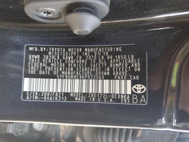 Продажа на аукционе авто 2019 Toyota Corolla, vin: 5YFBURHEXKP933060, номер лота: 87306715