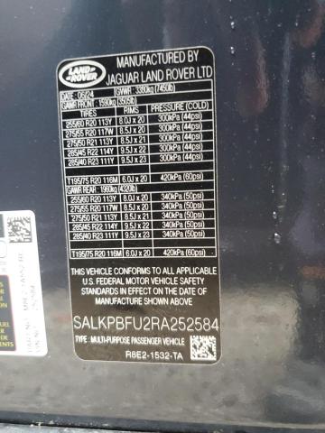 Продаж на аукціоні авто 2024 Land Rover Range Rover, vin: SALKPBFU2RA252584, номер лоту: 45307475