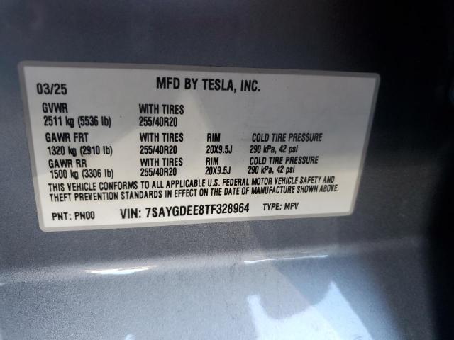 Aukcja sprzedaży 2026 Tesla Model Y, vin: 7SAYGDEE8TF328964, numer aukcji: 87102195