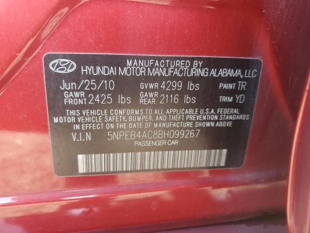 Продаж на аукціоні авто 2011 Hyundai Sonata, vin: 5NPEB4AC8BH099267, номер лоту: 84769165