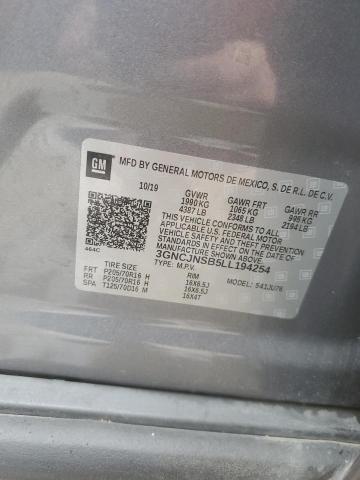 Aukcja sprzedaży 2020 Chevrolet Trax, vin: 3GNCJNSB5LL194254, numer aukcji: 86878265