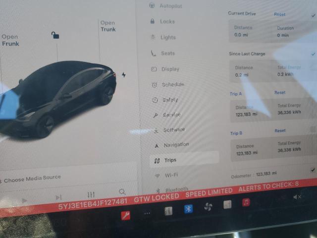 Aukcja sprzedaży 2018 Tesla Model 3, vin: 5YJ3E1EB4JF127481, numer aukcji: 87193885