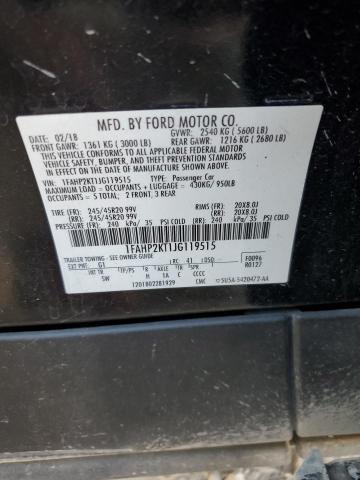 2018 Ford Taurus მანქანა იყიდება აუქციონზე, vin: 1FAHP2KT1JG119515, აუქციონის ნომერი: 85353435