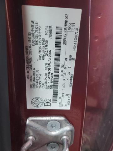 Продажа на аукционе авто 2015 Ford Escape, vin: 1FMCU9G94FUA12966, номер лота: 85672925