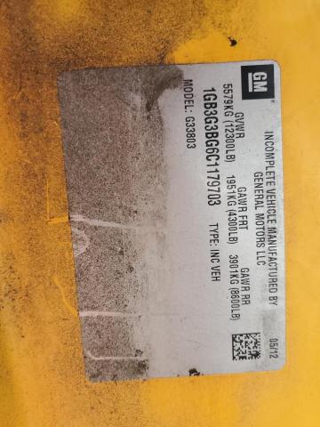 86190125 :رقم المزاد ، 1GB3G3BG6C1179703 vin ، 2012 Chevrolet Minotour G4500 مزاد بيع