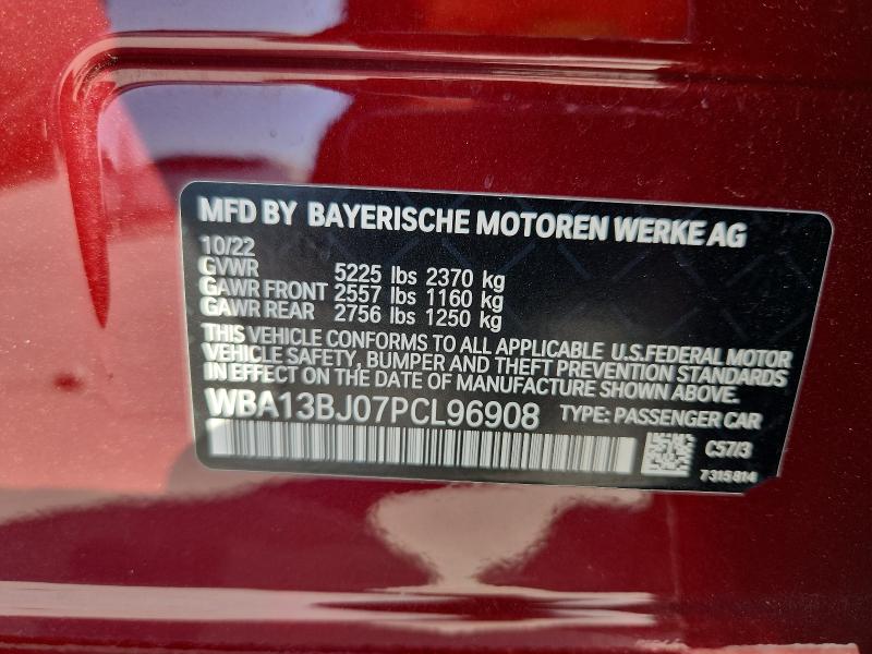 Продажа на аукционе авто 2023 Bmw 530, vin: WBA13BJ07PCL96908, номер лота: 86328275