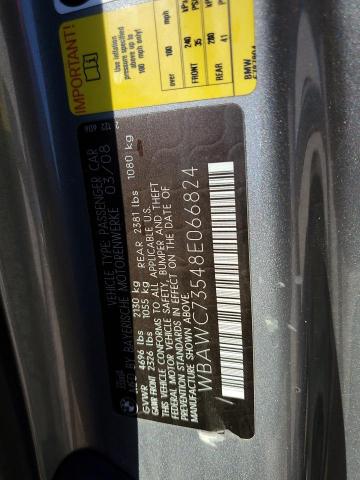 Продаж на аукціоні авто 2008 Bmw 335 Xi, vin: WBAWC73548E066824, номер лоту: 86114215