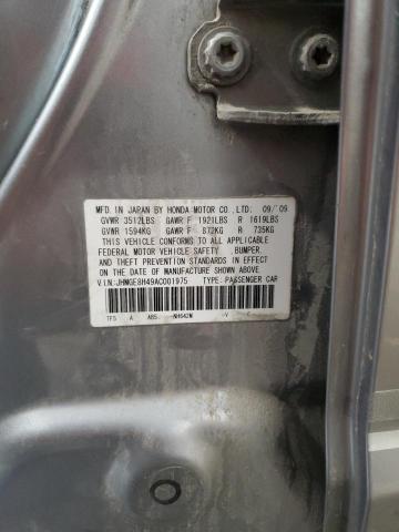 84868145 :رقم المزاد ، JHMGE8H49AC001975 vin ، 2010 Honda Fit مزاد بيع