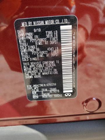 Продажа на аукционе авто 2020 Infiniti Qx80, vin: JN8AZ2NE8L9250259, номер лота: 86210205