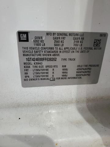 90049535 :رقم المزاد ، 1GT424E88FF638262 vin ، 2015 Gmc Sierra K35 مزاد بيع