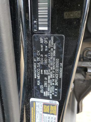 89564475 :رقم المزاد ، 3KPFU4DE1SE083993 vin ، 2025 Kia K4 مزاد بيع