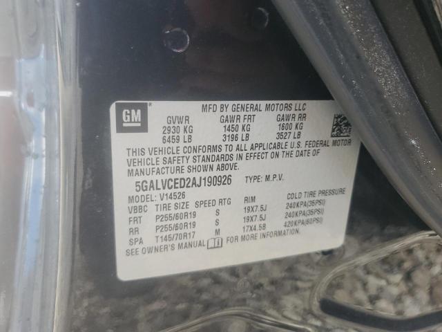 Продажа на аукционе авто 2010 Buick Enclave Cx, vin: 5GALVCED2AJ190926, номер лота: 85662405