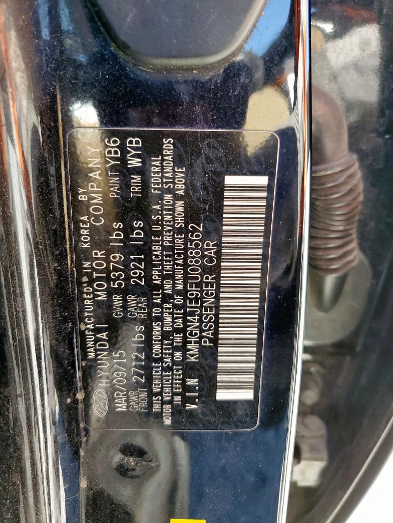 Продаж на аукціоні авто 2015 Hyundai Genesis 3., vin: KMHGN4JE9FU088562, номер лоту: 90624025