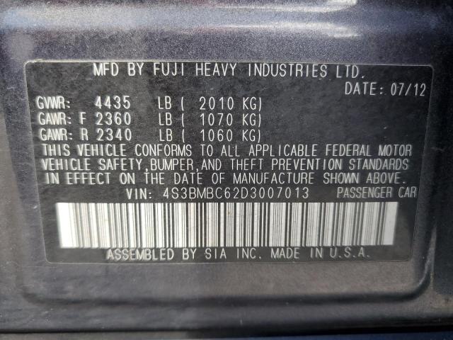 Aukcja sprzedaży 2013 Subaru Legacy 2.5, vin: 4S3BMBC62D3007013, numer aukcji: 82001595