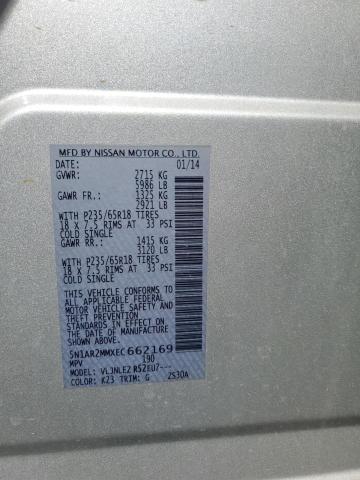 Продажа на аукционе авто 2014 Nissan Pathfinder, vin: 5N1AR2MMXEC662169, номер лота: 82520805