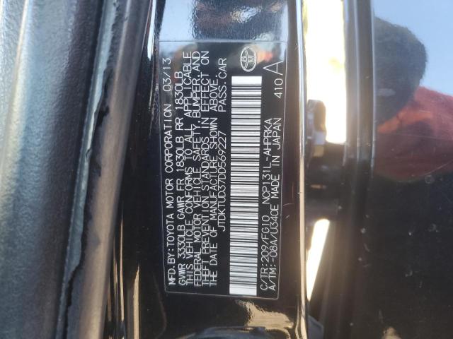 85644895 :رقم المزاد ، JTDKTUD37DD569227 vin ، 2013 Toyota Yaris مزاد بيع