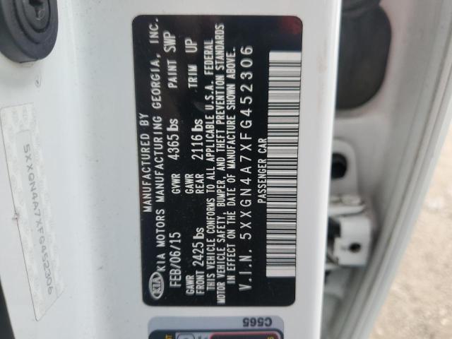 Продажа на аукционе авто 2015 Kia Optima Ex, vin: 5XXGN4A7XFG452306, номер лота: 91112175