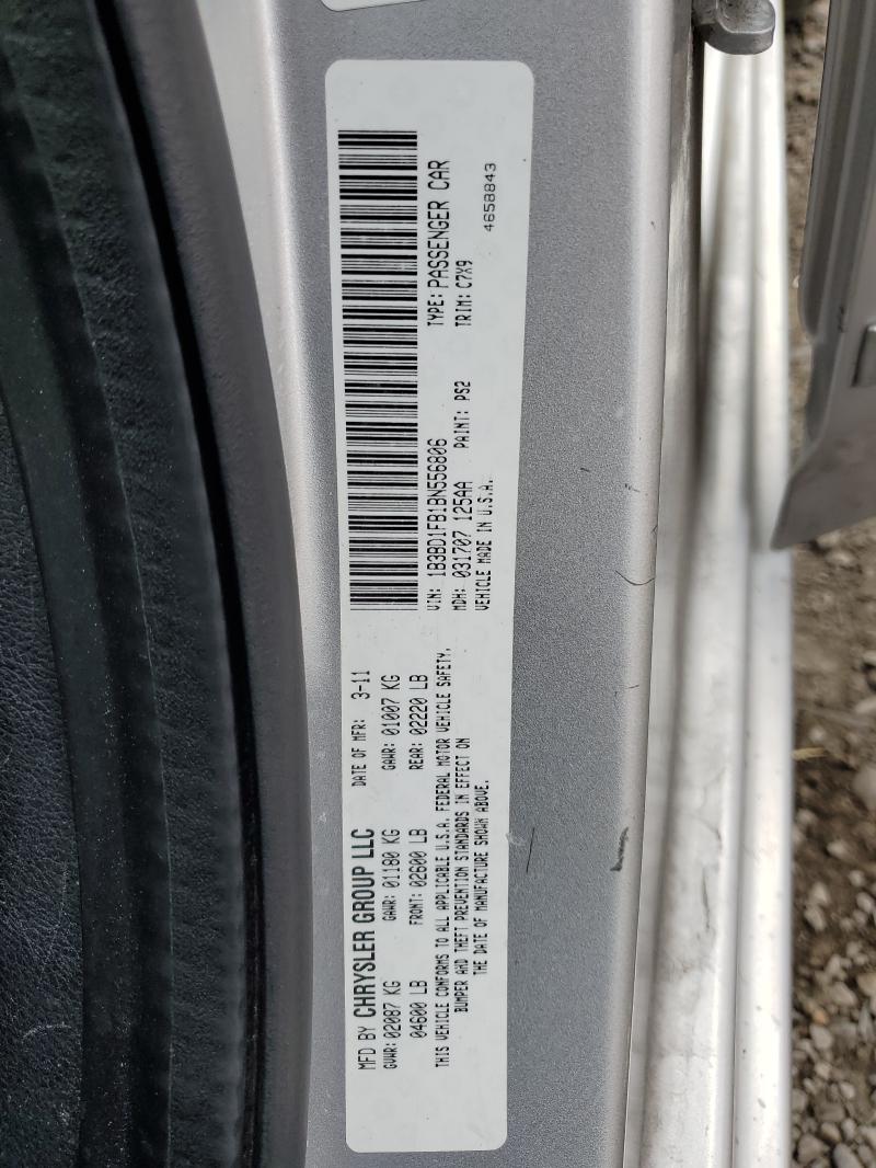 Продажа на аукционе авто 2011 Dodge Avenger, vin: 1B3BD1FB1BN556806, номер лота: 89895335