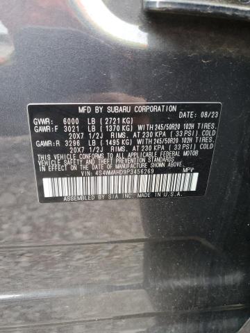 Aukcja sprzedaży 2023 Subaru Ascent, vin: 4S4WMAHD9P3456269, numer aukcji: 90033985