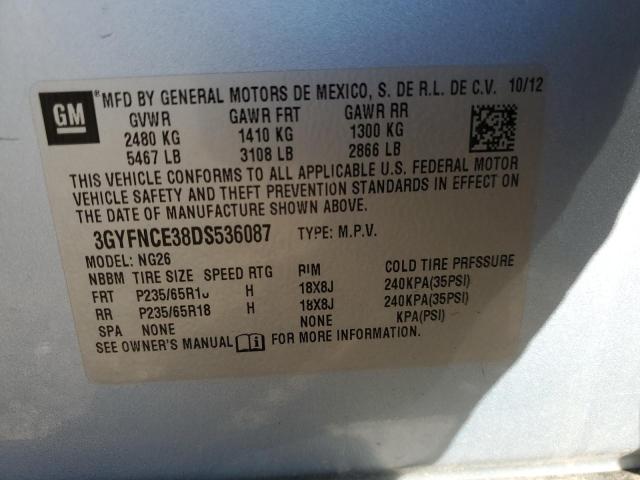 Aukcja sprzedaży 2013 Cadillac Srx, vin: 3GYFNCE38DS536087, numer aukcji: 89821905