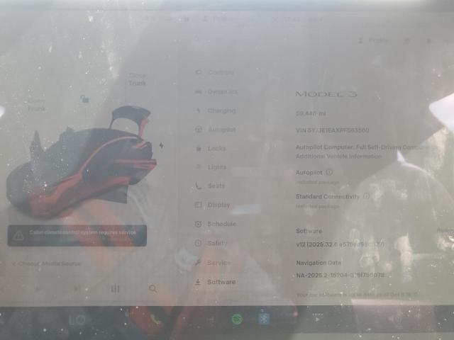 87079625 :رقم المزاد ، 5YJ3E1EAXPF563560 vin ، 2023 Tesla Model 3 مزاد بيع