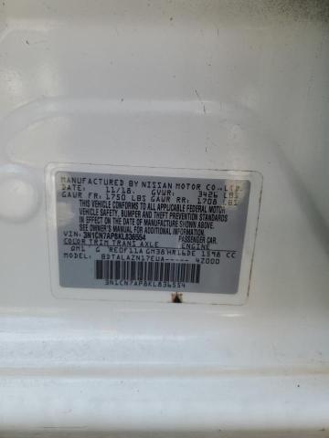 Aukcja sprzedaży 2019 Nissan Versa S, vin: 3N1CN7AP8KL836554, numer aukcji: 84739215