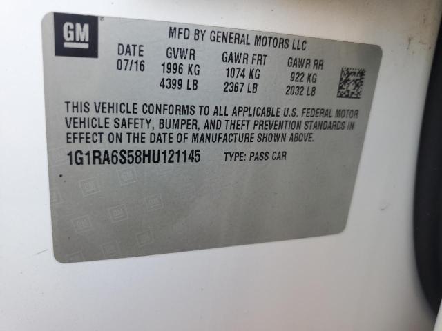 Aukcja sprzedaży 2017 Chevrolet Volt, vin: 1G1RA6S58HU121145, numer aukcji: 90311775