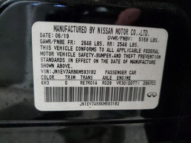 Aukcja sprzedaży 2019 Infiniti Q50, vin: JN1EV7AR8KM593182, numer aukcji: 86836855