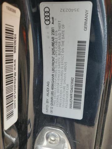 85956675 :رقم المزاد ، WAUCFAFR1DA023582 vin ، 2013 Audi A5 مزاد بيع