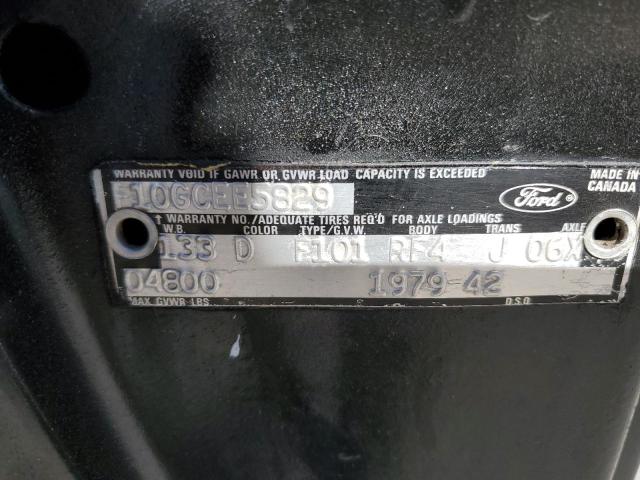 Продаж на аукціоні авто 1979 Ford F100, vin: F10GCEE5829, номер лоту: 82376035