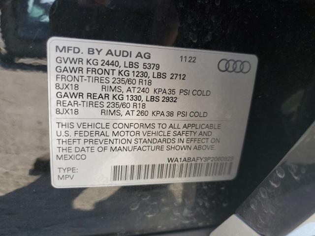 Aukcja sprzedaży 2023 Audi Q5, vin: WA1ABAFY3P2060929, numer aukcji: 85159215