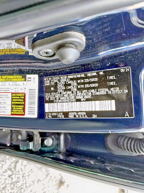 86165065 :رقم المزاد ، 5TDEBRCHXRS633492 vin ، 2024 Toyota Highlander مزاد بيع