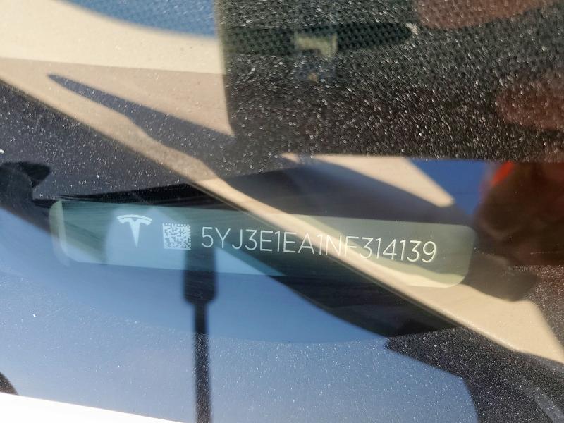 Продажа на аукционе авто 2022 Tesla Model 3, vin: 5YJ3E1EA1NF314139, номер лота: 85318625