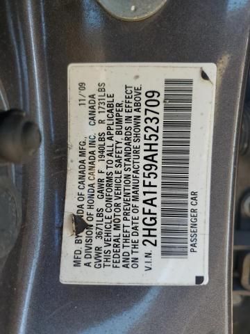 Продаж на аукціоні авто 2010 Honda Civic Lx, vin: 2HGFA1F59AH523709, номер лоту: 82529775