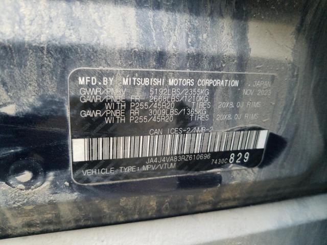 2024 Mitsubishi Outlander მანქანა იყიდება აუქციონზე, vin: JA4J4VA83RZ610696, აუქციონის ნომერი: 80625005