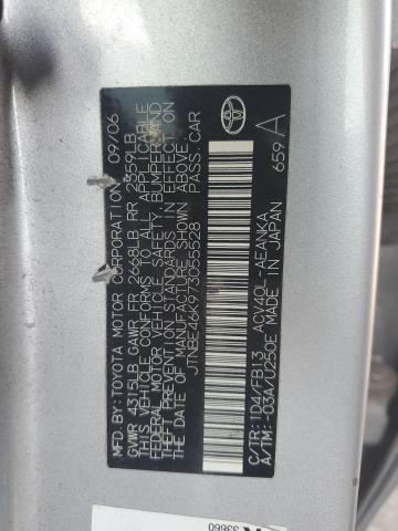 Auction sale of the 2007 Toyota Camry, vin: JTNBE46K973055528, lot number: 82205195