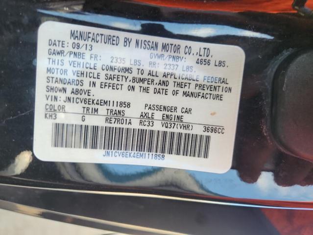 Продаж на аукціоні авто 2014 Infiniti Q60 Journe, vin: JN1CV6EK4EM111858, номер лоту: 86249535
