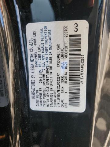 86132425 :رقم المزاد ، JN1EV7EKXJM342577 vin ، 2018 Infiniti Q60 مزاد بيع