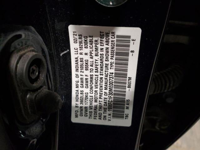 Aukcja sprzedaży 2021 Honda Civic Ex, vin: 19XFC1F30ME007374, numer aukcji: 89645285