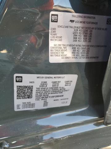 90520395 :رقم المزاد ، 1GC4KNEY1SF289428 vin ، 2025 Chevrolet Silverado مزاد بيع