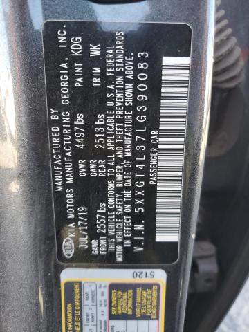 Продаж на аукціоні авто 2020 Kia Optima, vin: 5XXGT4L37LG390083, номер лоту: 85156835
