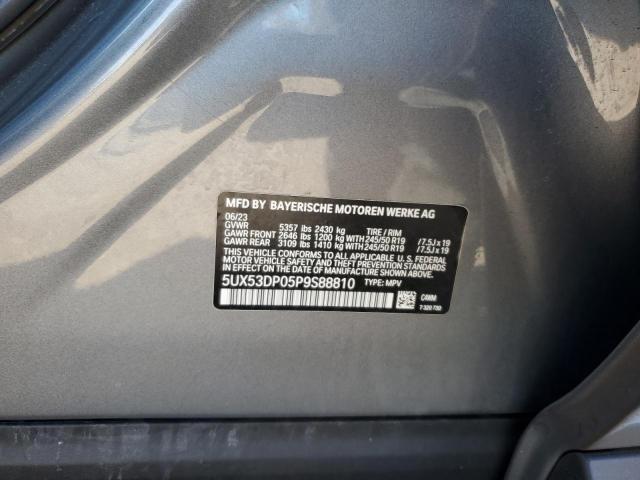 2023 Bmw X3 მანქანა იყიდება აუქციონზე, vin: 5UX53DP05P9S88810, აუქციონის ნომერი: 90324785