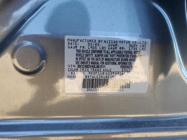2025 Nissan Versa მანქანა იყიდება აუქციონზე, vin: 3N1CN8DV4SL861211, აუქციონის ნომერი: 86589855