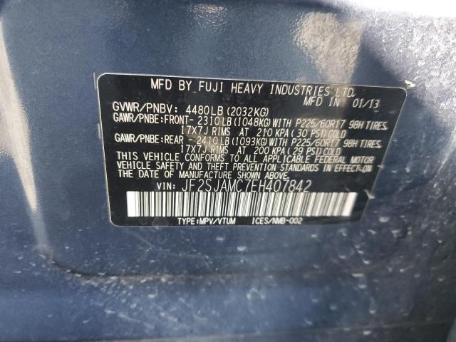 Продажа на аукционе авто 2014 Subaru Forester, vin: JF2SJAMC7EH407842, номер лота: 86504755