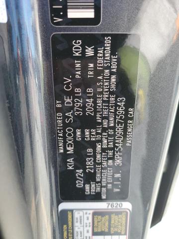 Aukcja sprzedaży 2024 Kia Forte, vin: 3KPF54AD9RE759643, numer aukcji: 90741855