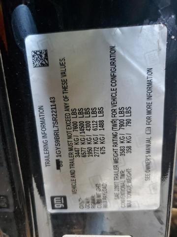 Aukcja sprzedaży 2025 Cadillac Escalade P, vin: 1GYS9BRL7SR221143, numer aukcji: 89501395