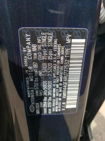 85326395 :رقم المزاد ، KM8R44GE6RU777532 vin ، 2024 Hyundai Palisade مزاد بيع